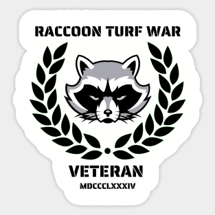 Raccoon Turf War Shirt Sticker